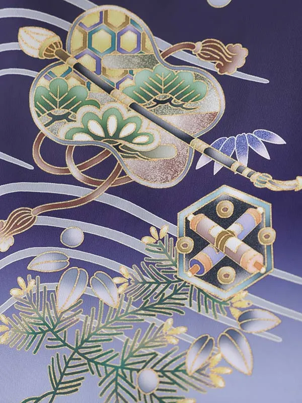 かんたん七五三（5男袴）5313  紺　鷹　小槌