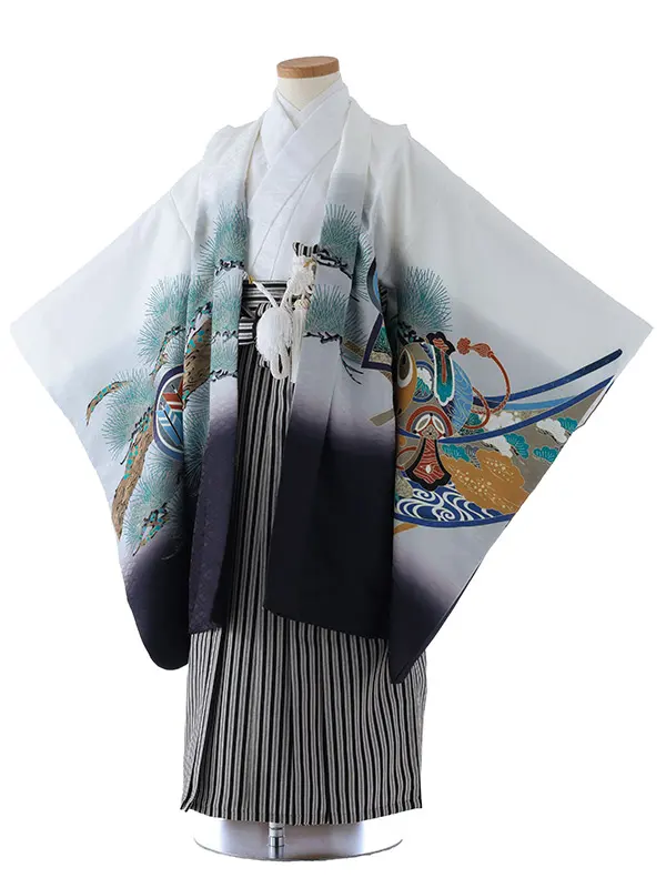 七五三（5男袴）5381  白 兜 松 軍配