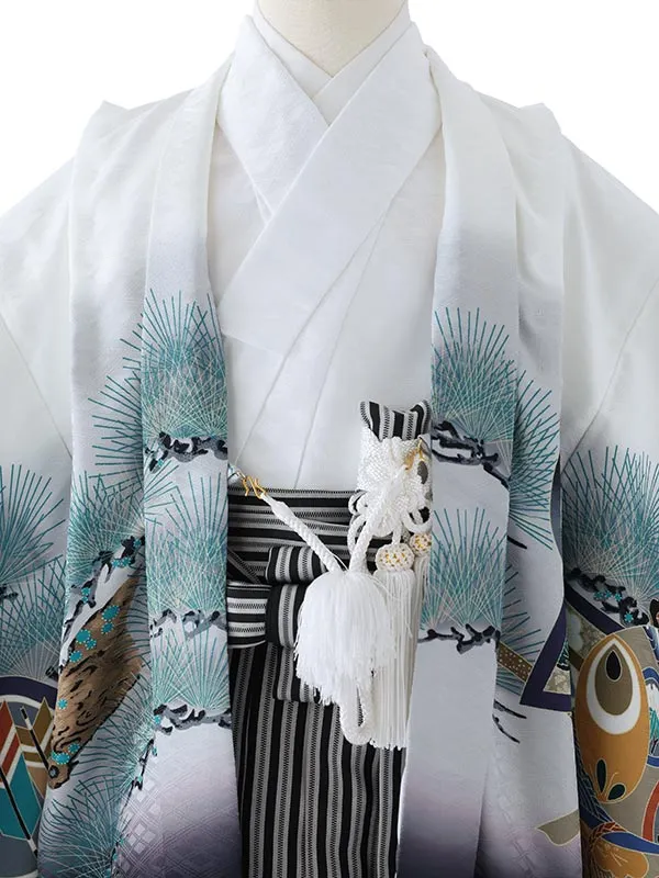 七五三（5男袴）5381  白 兜 松 軍配