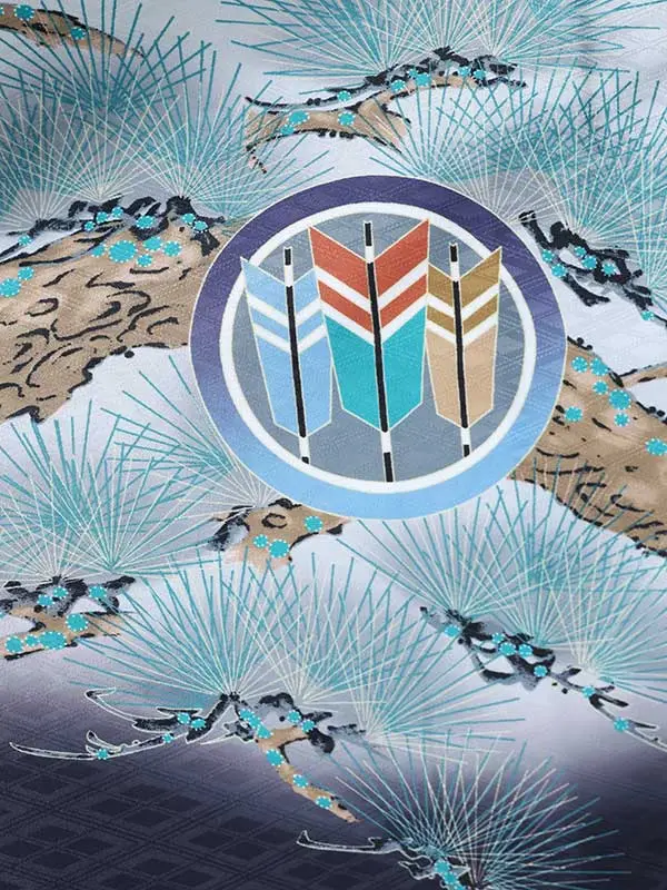 七五三（5男袴）5381  白 兜 松 軍配