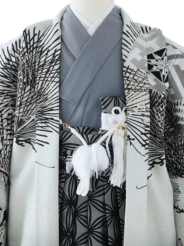 七五三（5男袴）5385  白 鷹 龍 ジャパンスタイル