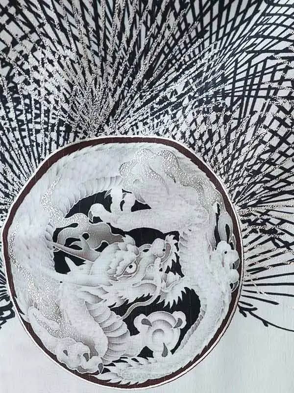 七五三（5男袴）5385  白 鷹 龍 ジャパンスタイル