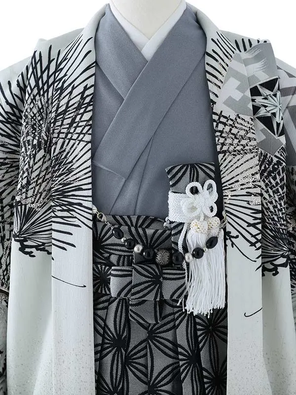 七五三（5男袴）5385  白 鷹 龍 ジャパンスタイル