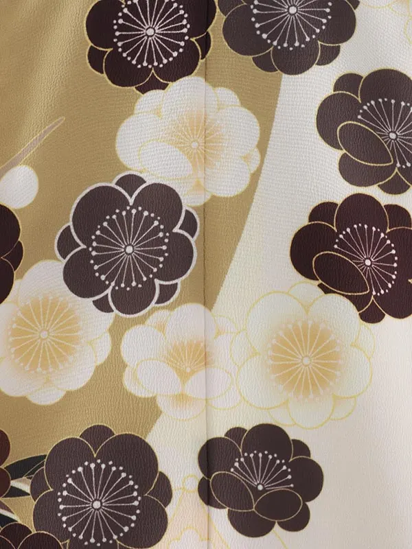 七五三（5男袴）5398  からし クリーム 梅 松