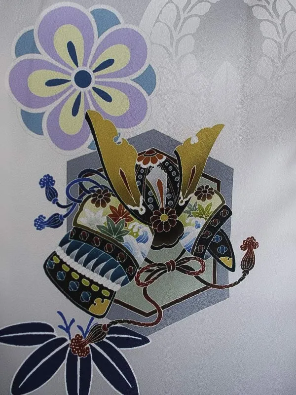 かんたん七五三（5男袴）5408 グレー 鷹 松 小鎚