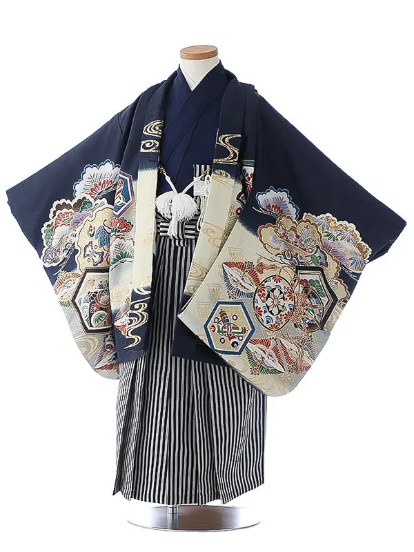 七五三（5男袴）5409 紺 兜 松