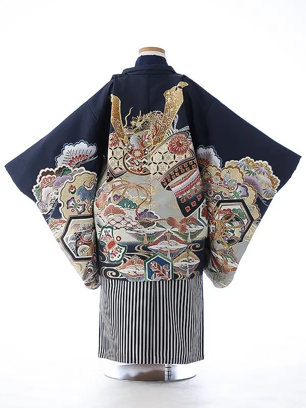 七五三（5男袴）5409 紺 兜 松