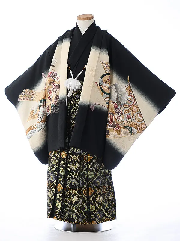 七五三（5男袴）5410 黒 鷹 松 熨斗