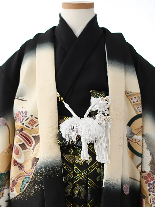 七五三（5男袴）5410 黒 鷹 松 熨斗