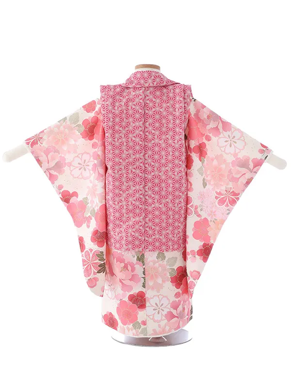 七五三（3女被布）3325  ピンク 梅 花模様 KAGURA