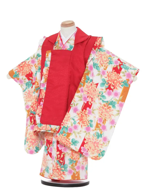 七五三レンタル（3女被布）3327  ﾌﾘﾙ 乱菊