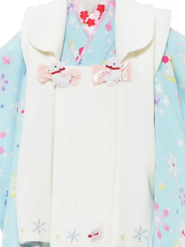 七五三レンタル（3女被布）3333  ﾎﾟﾝﾎﾟﾈｯﾄ 水色