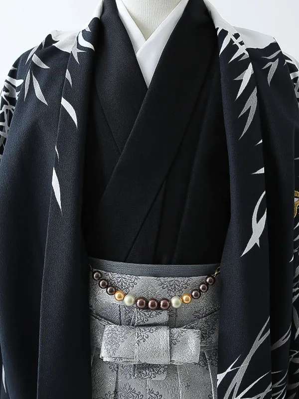 小学校卒業式ジュニア袴男0095 紺 白 赤虎