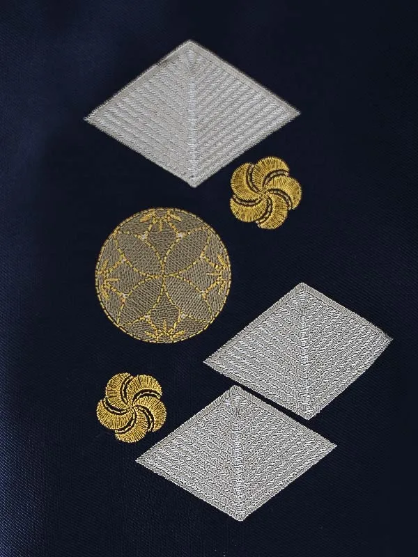 小学校卒業式ジュニア袴男0102 赤 家紋 亀甲 小町kids