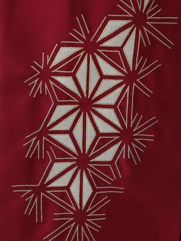 小学校卒業式ジュニア袴女0178 赤 ピンク 鞠 花模様