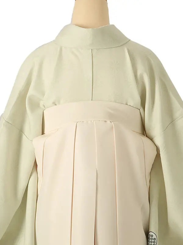 小学校卒業式ジュニア袴女0205 黄緑 梅 松