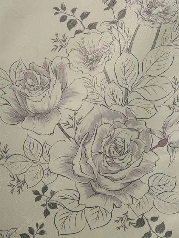 小学校卒業式ジュニア袴女0208 アイボリー 薄紫 薔薇