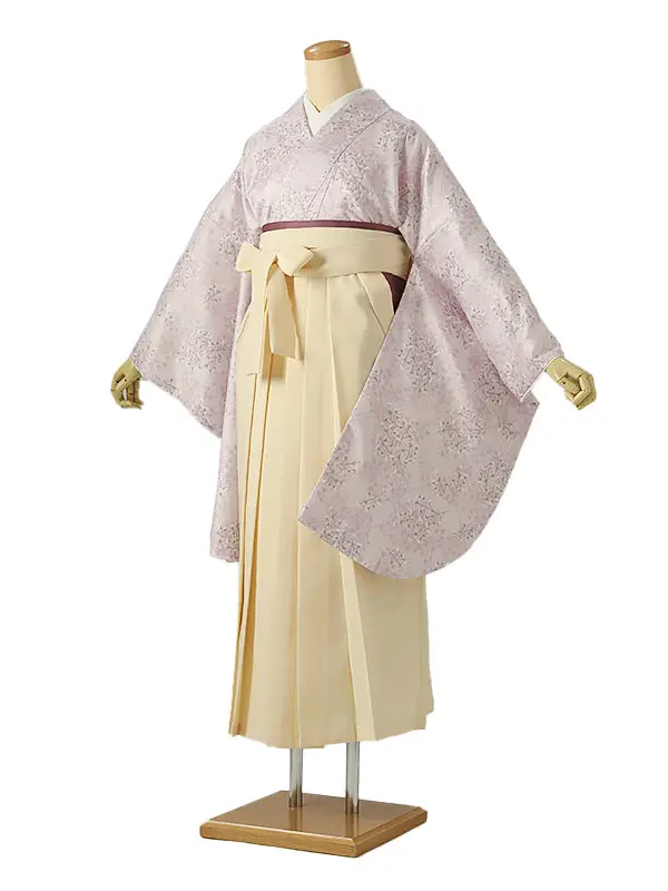 小学校卒業式ジュニア袴女0217 薄ピンク 小花模様