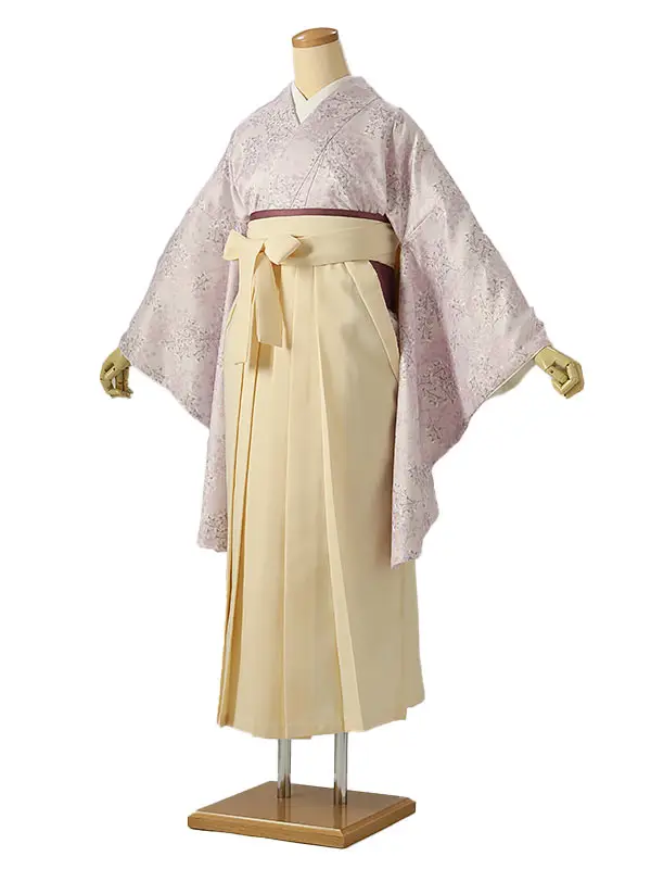 小学校卒業式ジュニア袴女0217 薄ピンク 小花模様