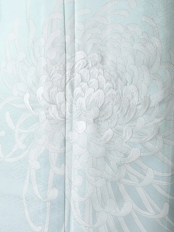 訪問着(夏)0004 水色 乱菊