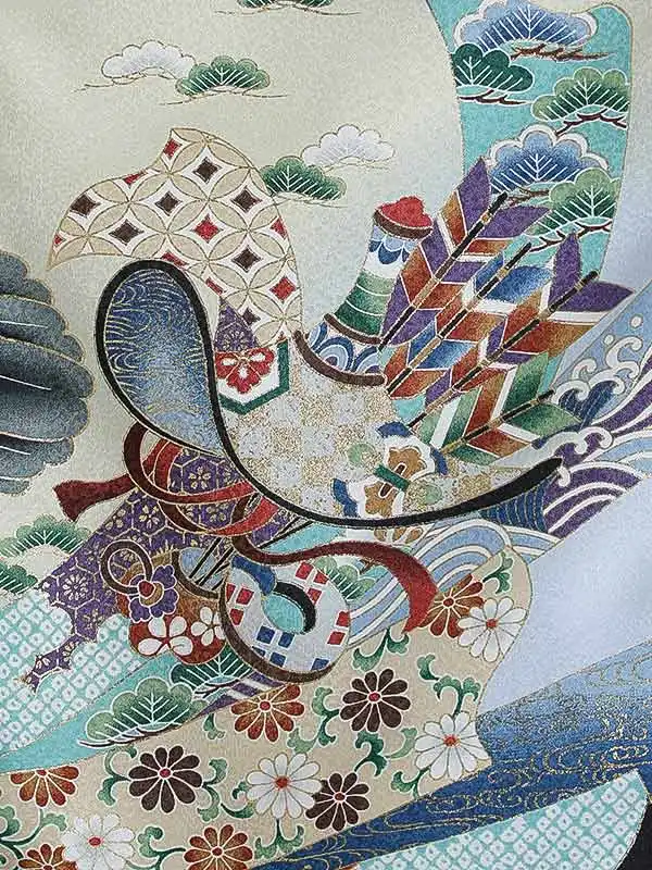 男児産着(夏)0064 黒 鷹 熨斗