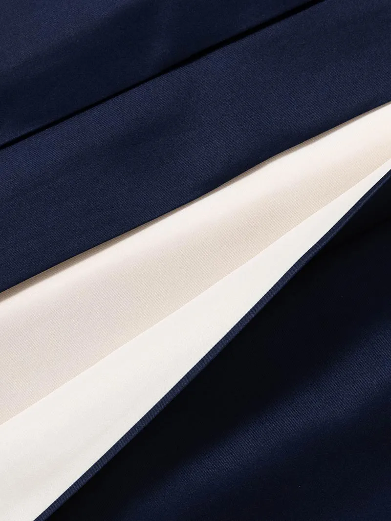 レンタル 卒業袴 二尺袖 0401  「ホワイト 牡丹 菊 梅 桜」ネイビー