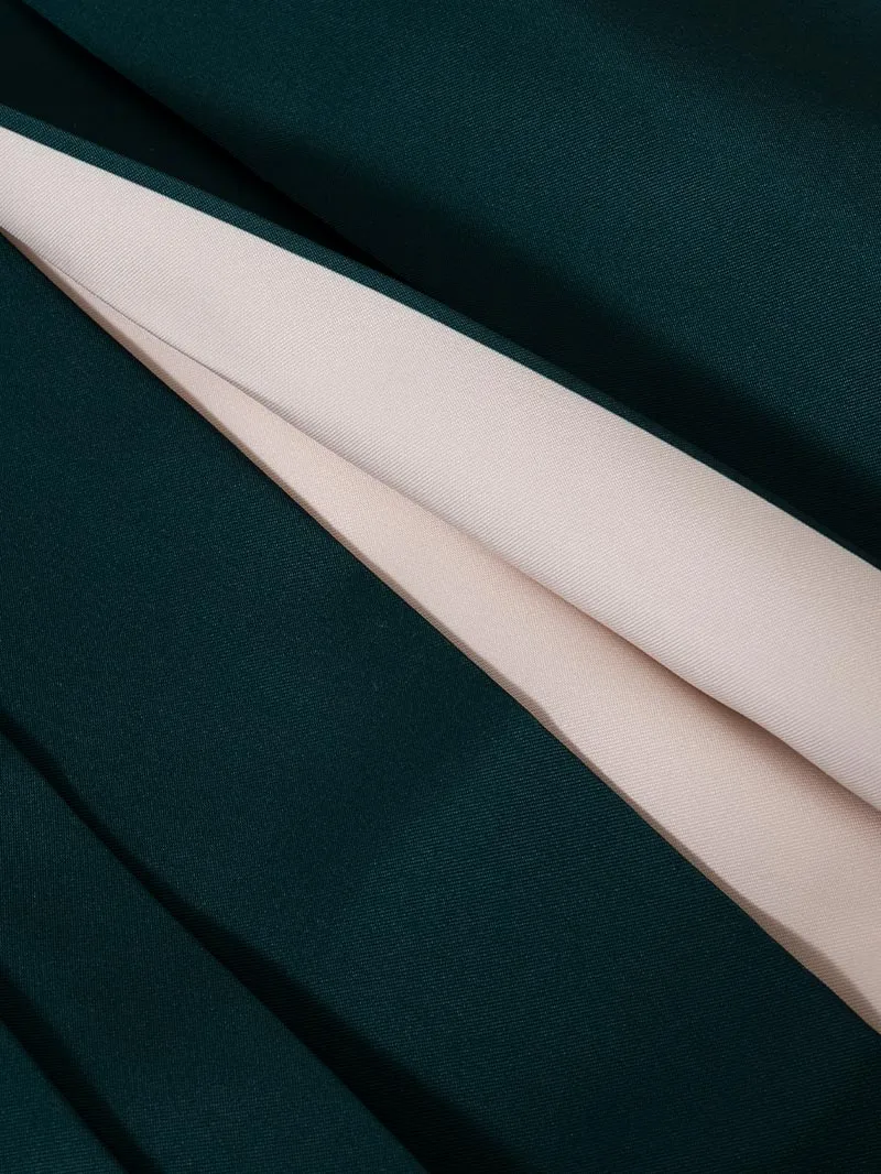 レンタル 卒業袴 二尺袖 0402  「クリーム 牡丹 菊 梅 桜」バイカラー緑