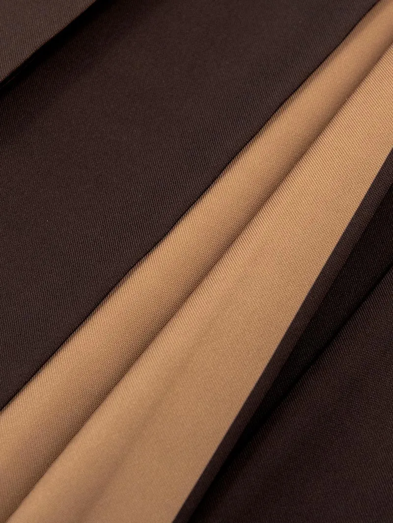 レンタル 卒業袴 二尺袖 0403  「クリーム 牡丹 菊 梅 桜」ブラウン