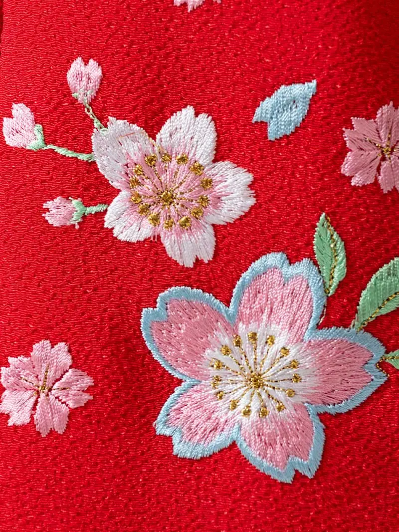 七五三(3歳女被布)3157 ベージュ地 鹿の子 八重菊