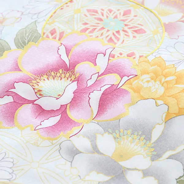 産着女児078うす水色/ぼたん・まり