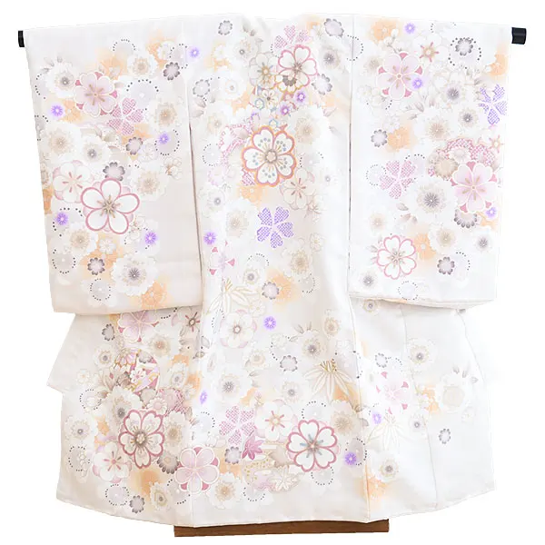 産着女児079アイボリー/花・まり