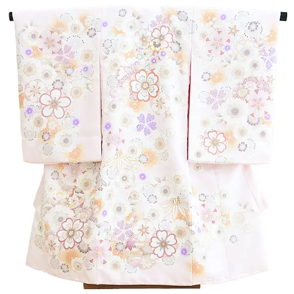 産着女児080うすピンク/花・まり