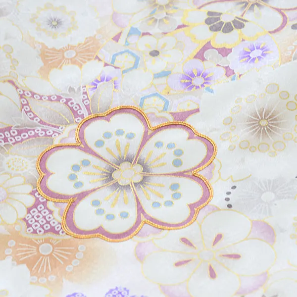 産着女児080うすピンク/花・まり