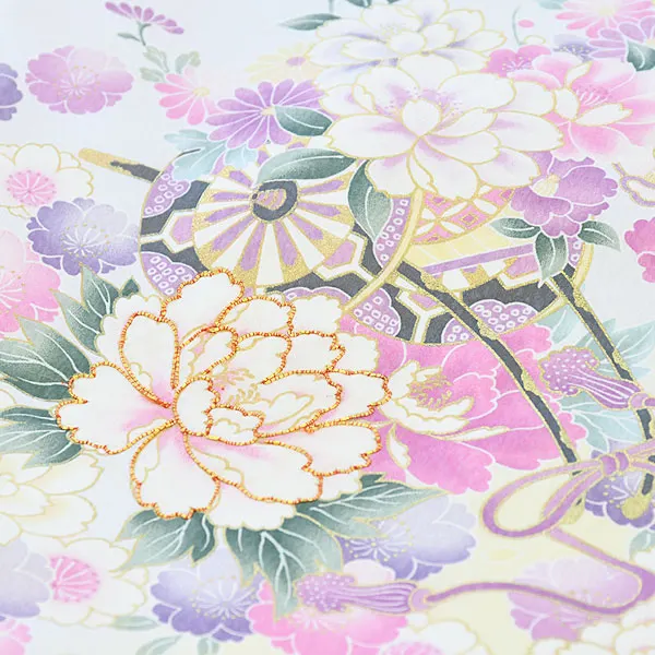 産着女児081うす紫/花かご