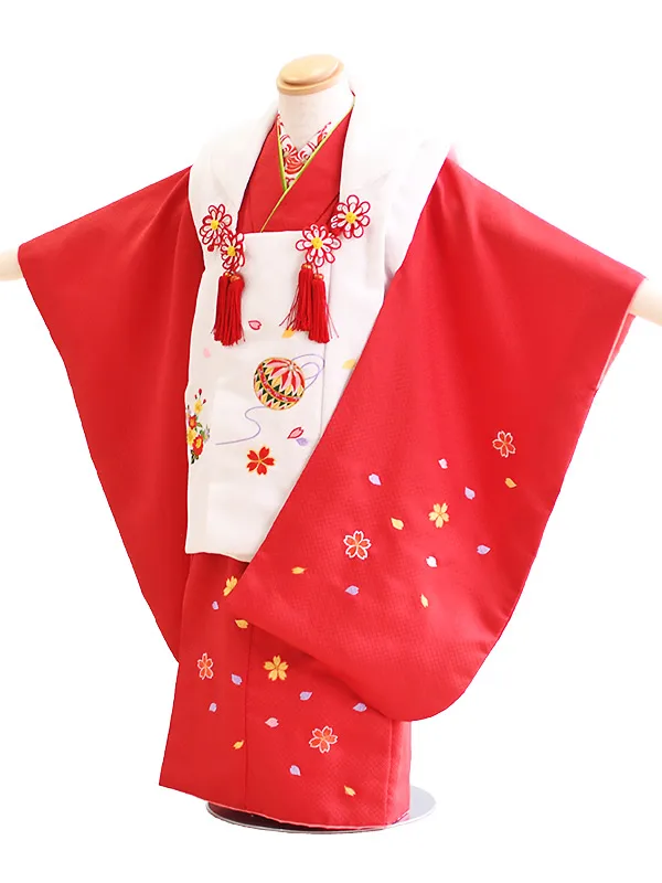 七五三3歳024赤×白/鞠