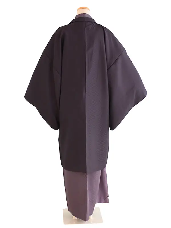 男性アンサンブル007茶紫・うす茶/L　HL（アッシュエル）