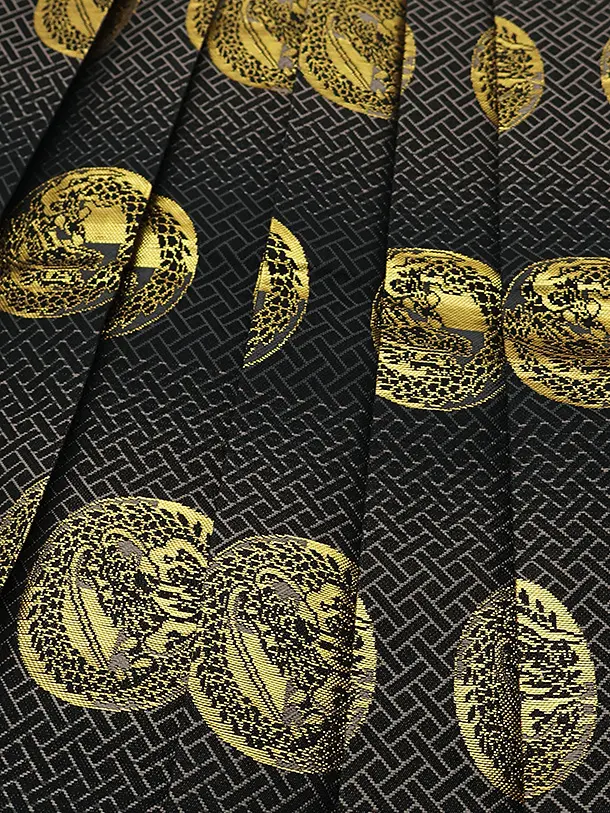 かんたん七五三(5歳男の子袴)5079 白地ぼかしｸﾘｰﾑ鷹×黒ｸﾞﾚｰ袴