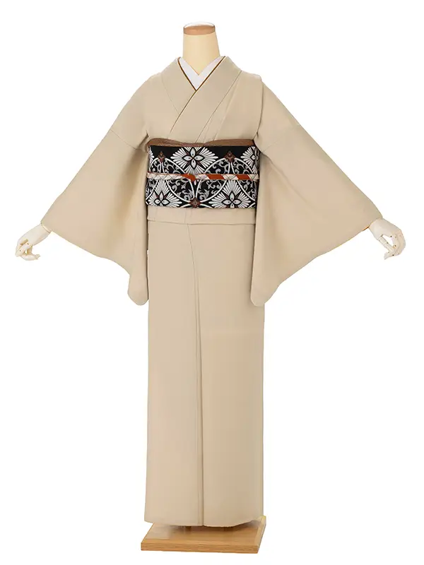 【ｺｰﾃﾞ】色無地レンタル ADD0311 ベージュ