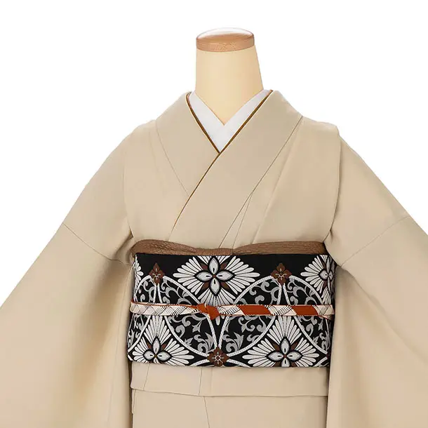 【ｺｰﾃﾞ】色無地レンタル ADD0311 ベージュ