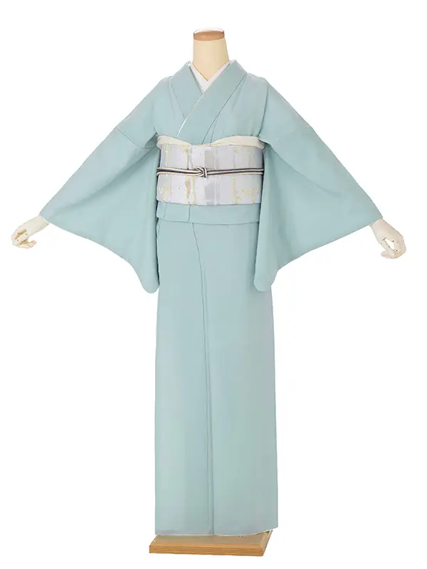 【ｺｰﾃﾞ】色無地レンタル ADD0314 水色