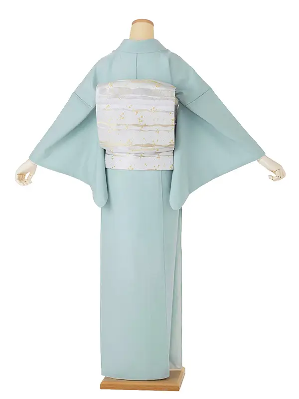 【ｺｰﾃﾞ】色無地レンタル ADD0314 水色