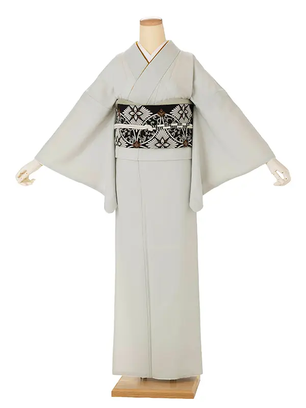 【ｺｰﾃﾞ】色無地レンタル ADD0321 ライトグレー