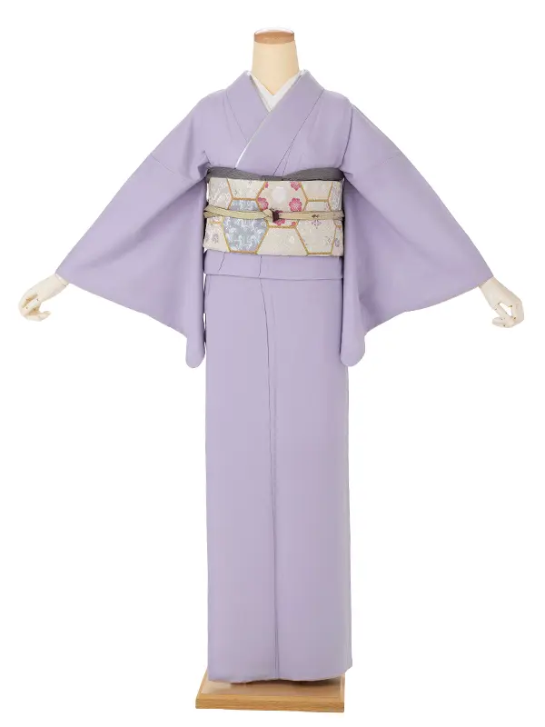 【ｺｰﾃﾞ】色無地レンタル ADD0323 薄紫