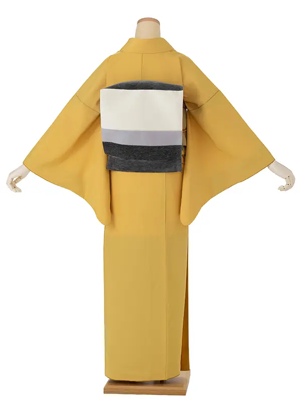 【ｺｰﾃﾞ】色無地レンタル ADD0326 からし