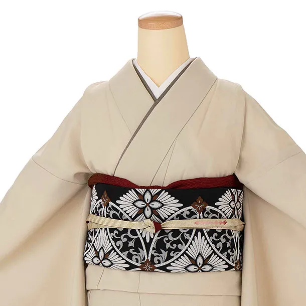 【ｺｰﾃﾞ】色無地レンタル ADD0327 ベージュ