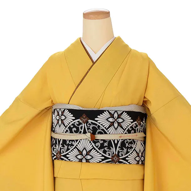 【ｺｰﾃﾞ】色無地レンタル ADD0329 からし