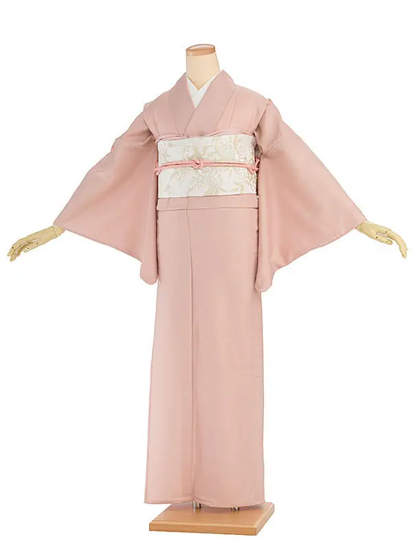 【ｺｰﾃﾞ】夏用 単衣 色無地レンタル　DD0332　薄ピンク
