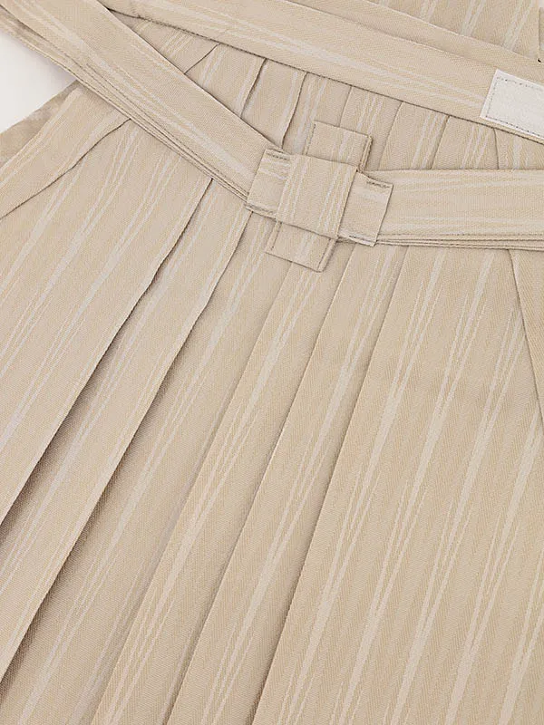 RENCA(5歳男袴)かんたん七五三5010 ひわ色/亀甲紋に鷹xベージュ袴