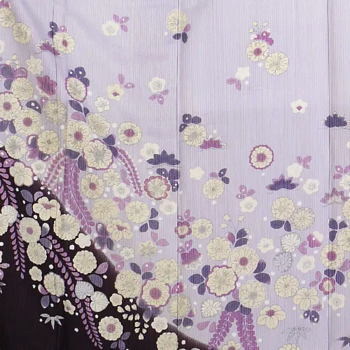 レンタル 訪問着 萩 辻が花風プリント No.152