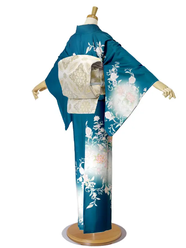 レンタル 訪問着 グリーン No420